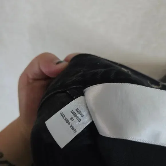 Madewell Baggy Jean Shorts Black Womens Cuffed Size 31 0691 - Picture 5 of 10